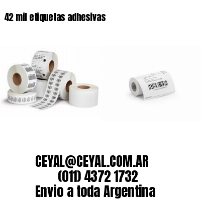 42 mil etiquetas adhesivas
