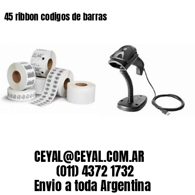 45 ribbon codigos de barras