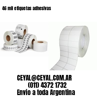 46 mil etiquetas adhesivas