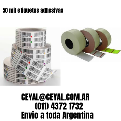50 mil etiquetas adhesivas