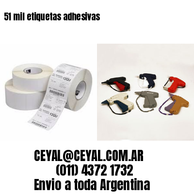 51 mil etiquetas adhesivas