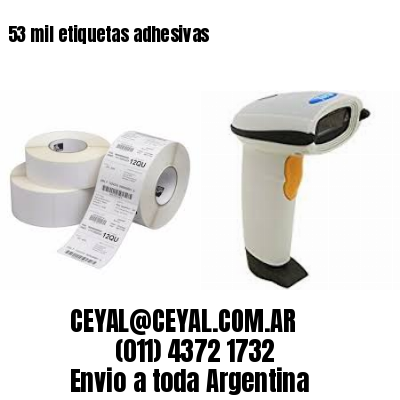 53 mil etiquetas adhesivas
