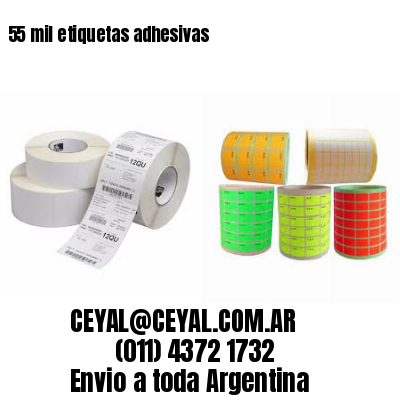 55 mil etiquetas adhesivas