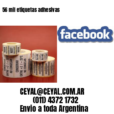 56 mil etiquetas adhesivas