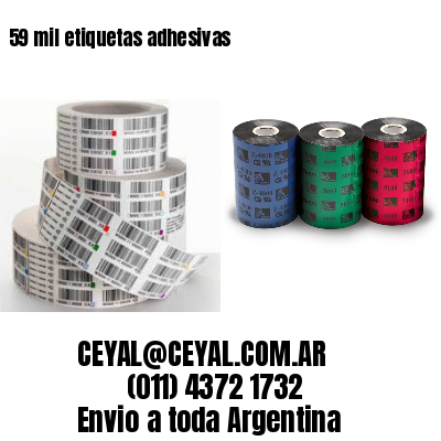 59 mil etiquetas adhesivas