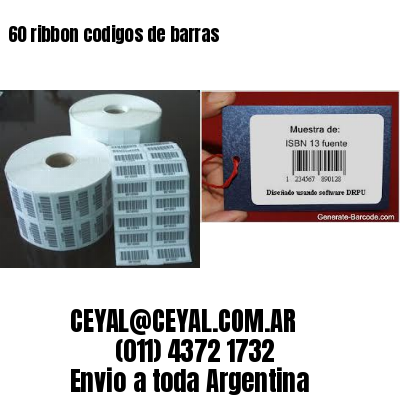 60 ribbon codigos de barras