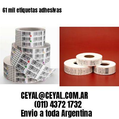 61 mil etiquetas adhesivas