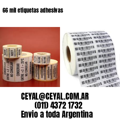 66 mil etiquetas adhesivas