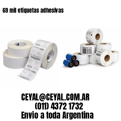 69 mil etiquetas adhesivas