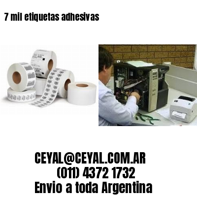 7 mil etiquetas adhesivas