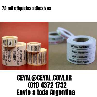 73 mil etiquetas adhesivas