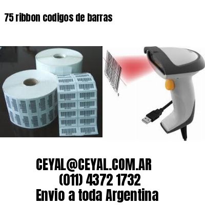 75 ribbon codigos de barras