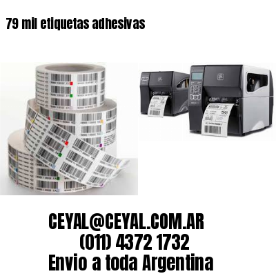 79 mil etiquetas adhesivas