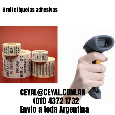 8 mil etiquetas adhesivas
