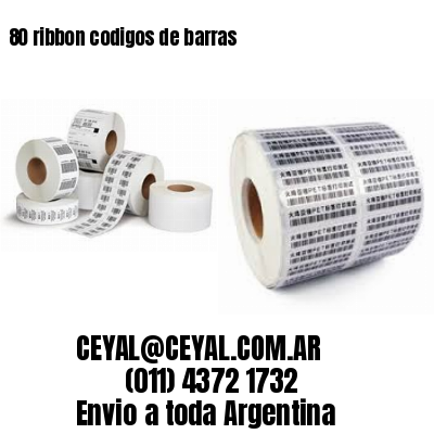 80 ribbon codigos de barras
