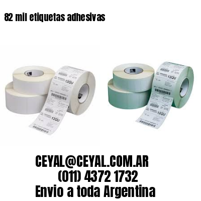 82 mil etiquetas adhesivas