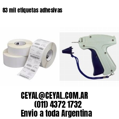83 mil etiquetas adhesivas