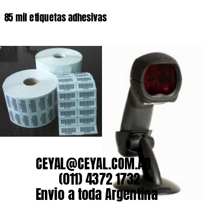 85 mil etiquetas adhesivas