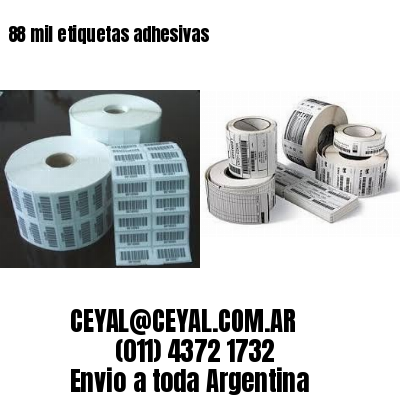 88 mil etiquetas adhesivas