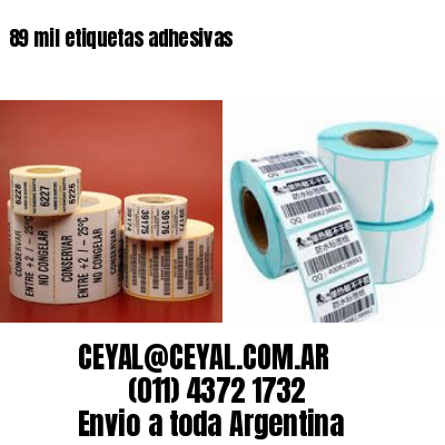89 mil etiquetas adhesivas