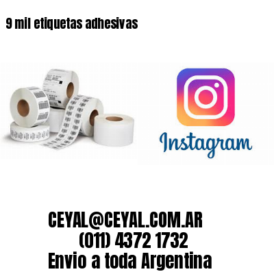 9 mil etiquetas adhesivas