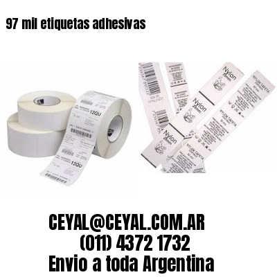 97 mil etiquetas adhesivas