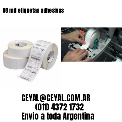 98 mil etiquetas adhesivas
