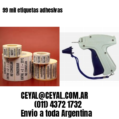99 mil etiquetas adhesivas