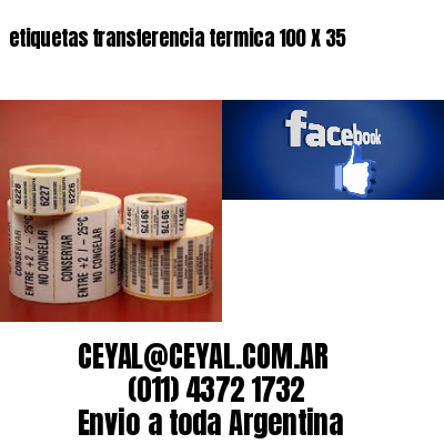etiquetas transferencia termica 100 X 35