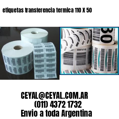 etiquetas transferencia termica 110 X 50