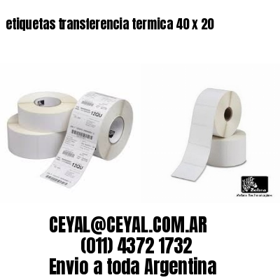 etiquetas transferencia termica 40 x 20
