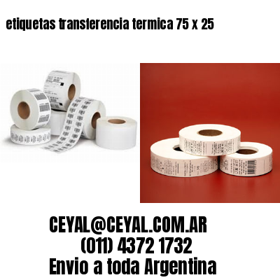 etiquetas transferencia termica 75 x 25