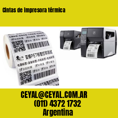 Cintas de impresora térmica