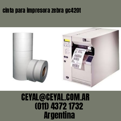 cinta para impresora zebra gc420t