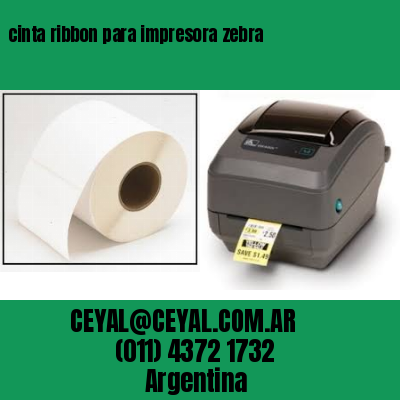 cinta ribbon para impresora zebra