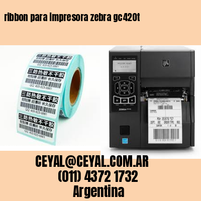 ribbon para impresora zebra gc420t