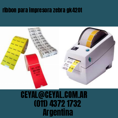 ribbon para impresora zebra gk420t