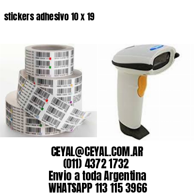 stickers adhesivo 10 x 19
