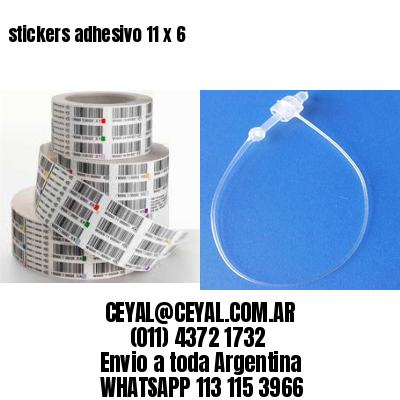 stickers adhesivo 11 x 6