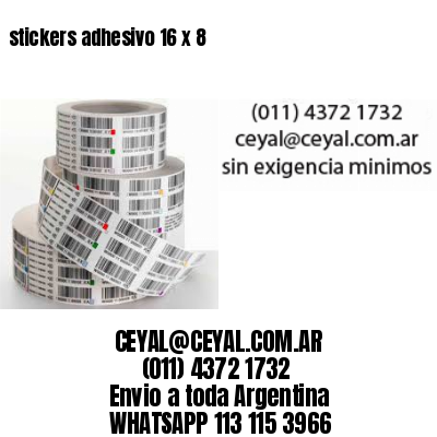 stickers adhesivo 16 x 8
