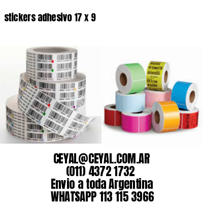 stickers adhesivo 17 x 9