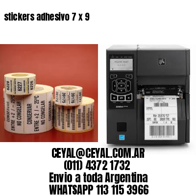 stickers adhesivo 7 x 9