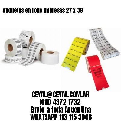 etiquetas en rollo impresas 27 x 39