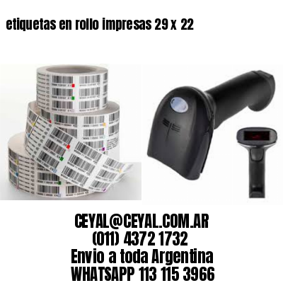 etiquetas en rollo impresas 29 x 22