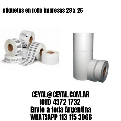 etiquetas en rollo impresas 29 x 26