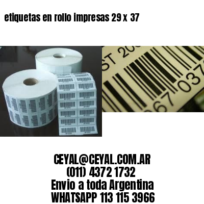 etiquetas en rollo impresas 29 x 37