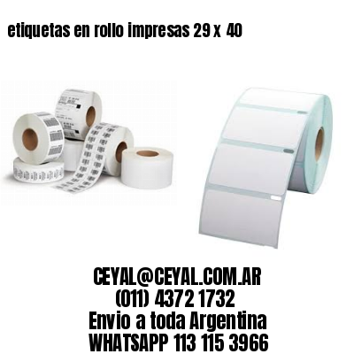 etiquetas en rollo impresas 29 x 40