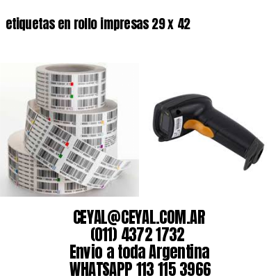 etiquetas en rollo impresas 29 x 42