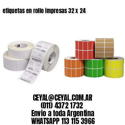 etiquetas en rollo impresas 32 x 24