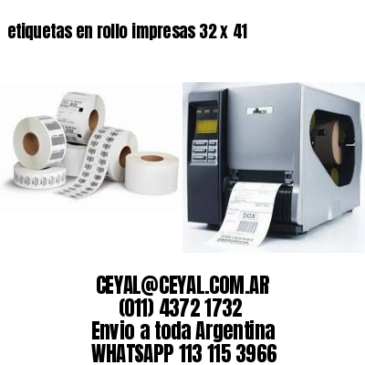 etiquetas en rollo impresas 32 x 41